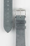 Hirsch SERRO Suede Watch Strap in Grey