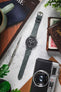 Hirsch SERRO Suede Watch Strap in Grey