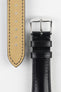 Hirsch SIENA Tuscan Leather Watch Strap in BLACK