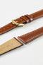 Hirsch SIENA Tuscan Leather Watch Strap in GOLD BROWN