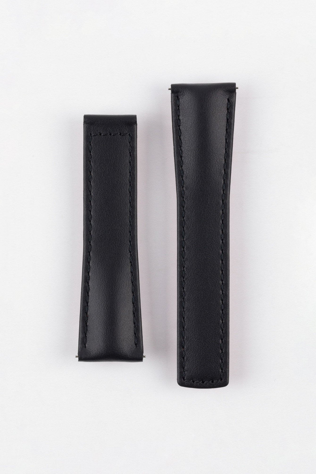 Hirsch SPEED Calfskin Deployment Watch Strap in BLACK