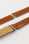 Hirsch SPEED Calfskin Deployment Watch Strap in GOLD BROWN