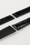 Hirsch SPEED Alligator Deployment Watch Strap in BLACK