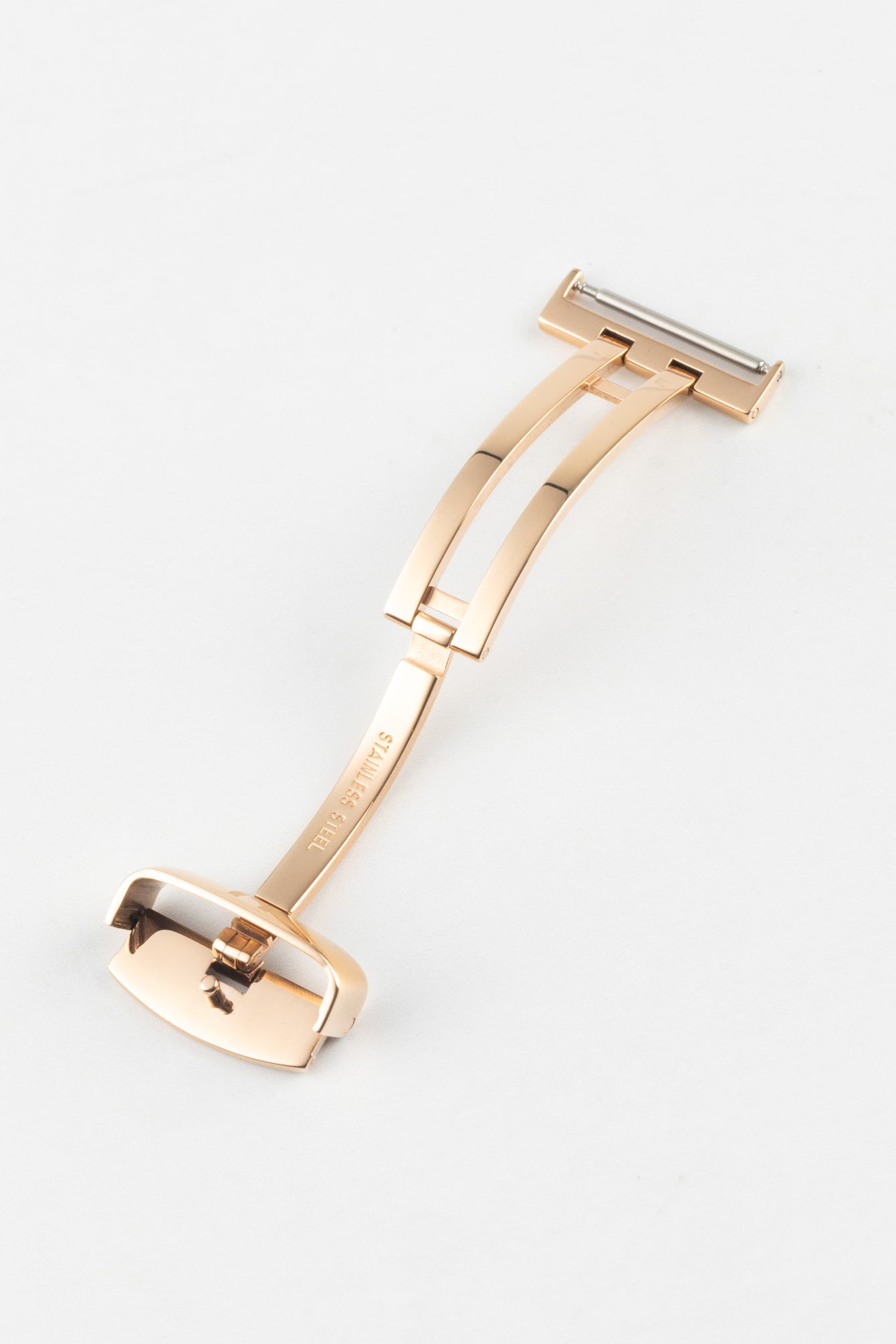 Hirsch SPORT Deployment Clasp in ROSE GOLD