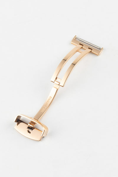 Hirsch Sport Deployment Clasp in ROSE GOLD