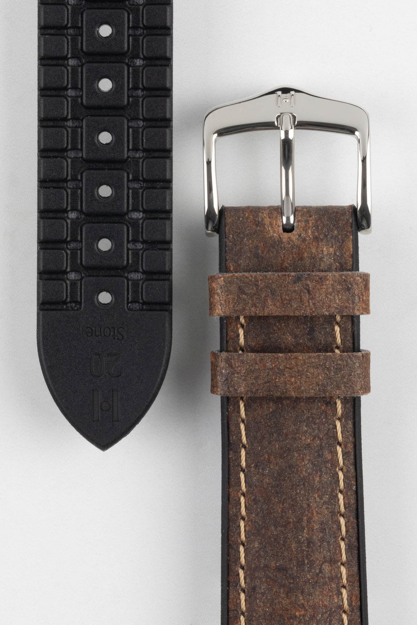 Hirsch STONE Performance Watch Strap - BROWN