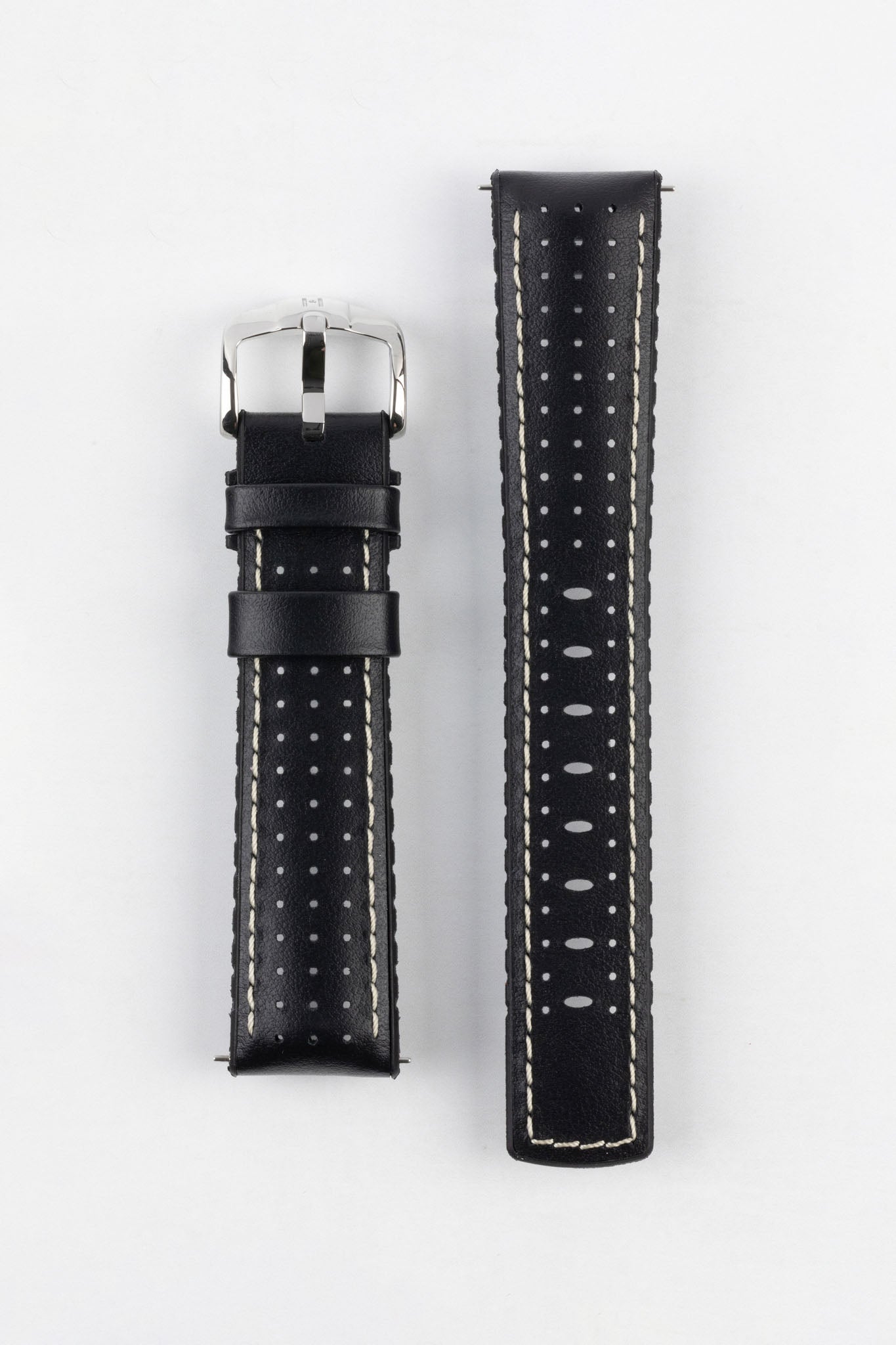 Hirsch Tiger Black Performance Watch Strap Watch Obsession