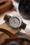 Hirsch TIGER Perforated Leather Performance Watch Strap in BROWN