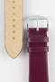 dark purple leather watch strap 