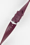 dark purple leather watch strap 