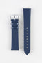 Hirsch TORONTO NQR Fine-Grained Leather Watch Strap in BLUE