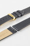 Hirsch TORONTO Quick-Release Fine-Grained Leather Watch Strap in GREY