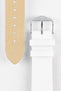 Hirsch TORONTO Quick-Release Fine-Grained Leather Watch Strap in WHITE