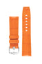 orange alligator watch strap