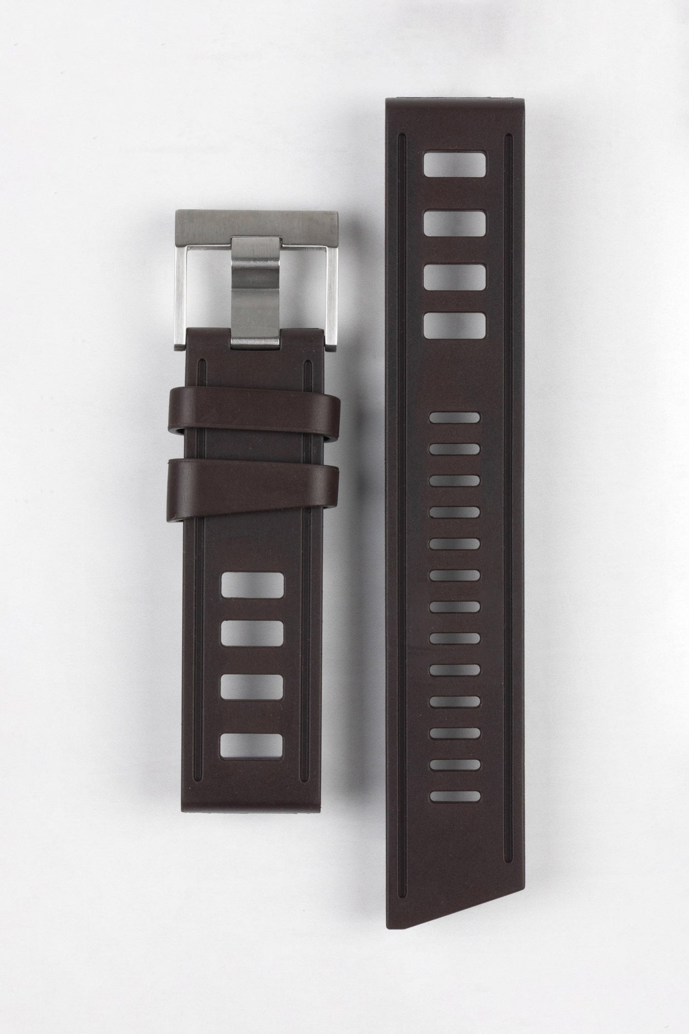 ISOfrane Rubber Dive Watch Strap in BROWN