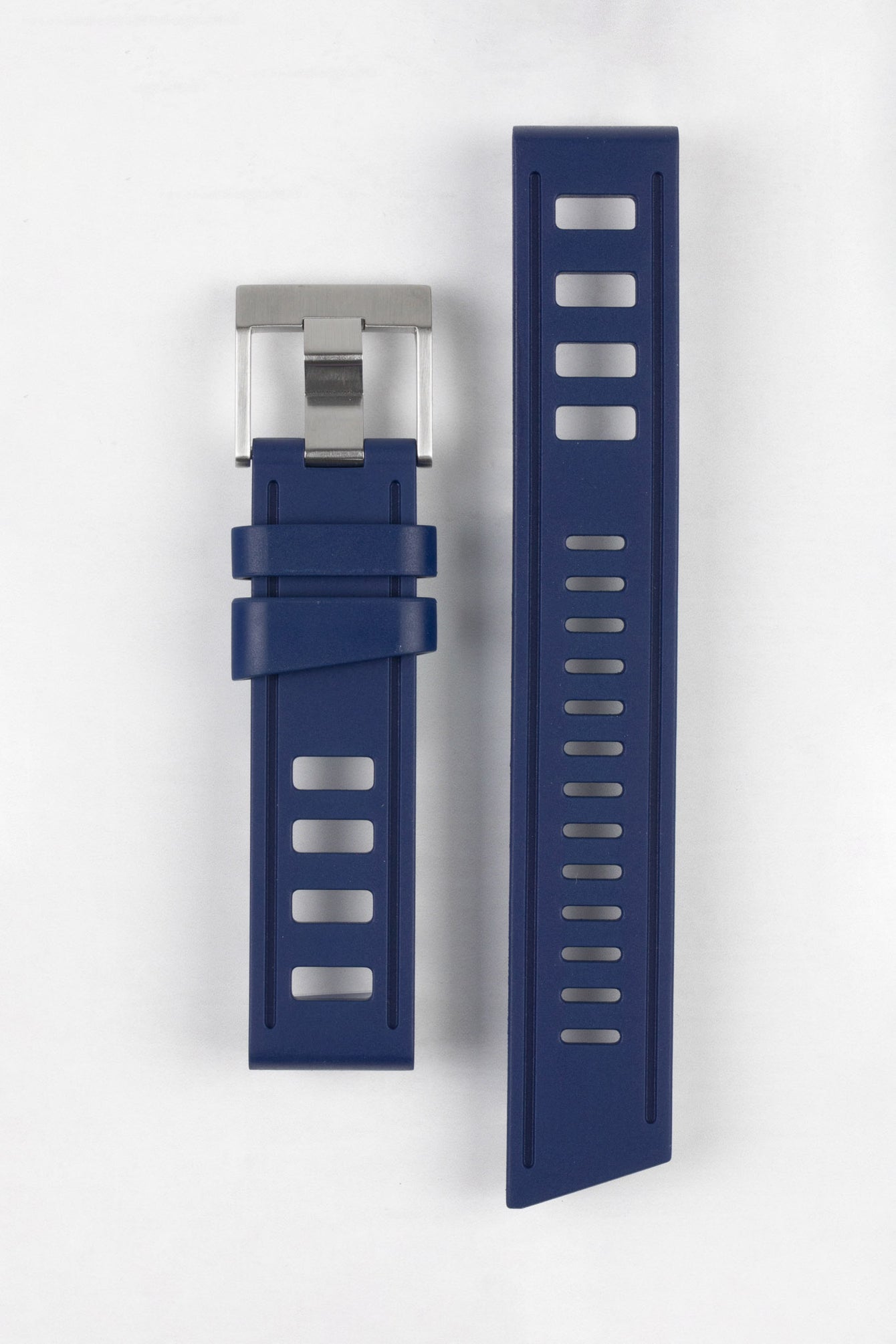 ISOfrane Rubber Dive Watch Strap in TRUE BLUE