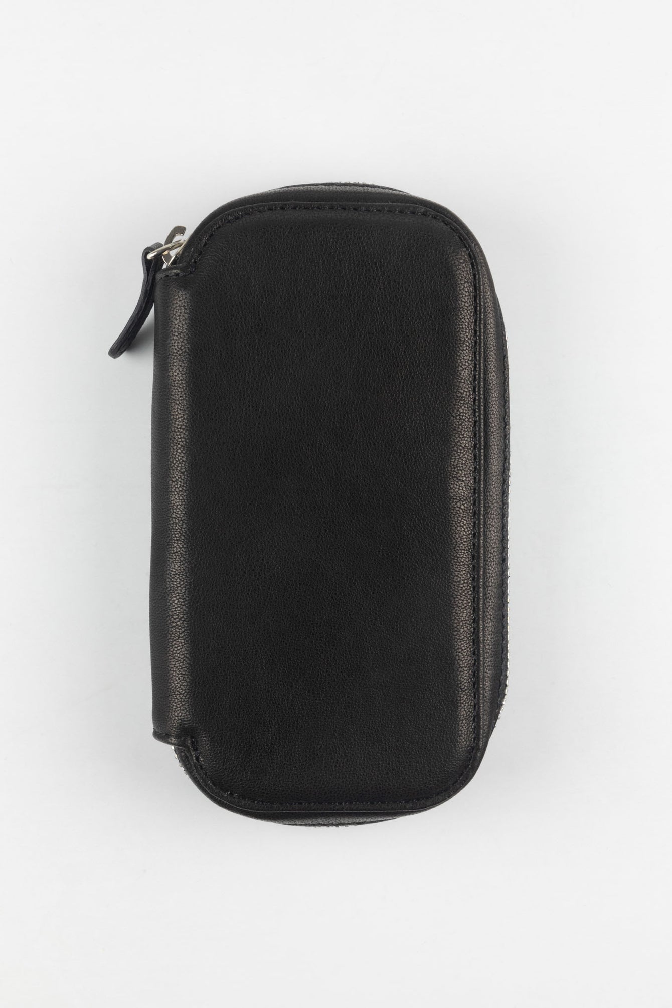 JPM 2-Watch Leather Travel Storage Case in BLACK