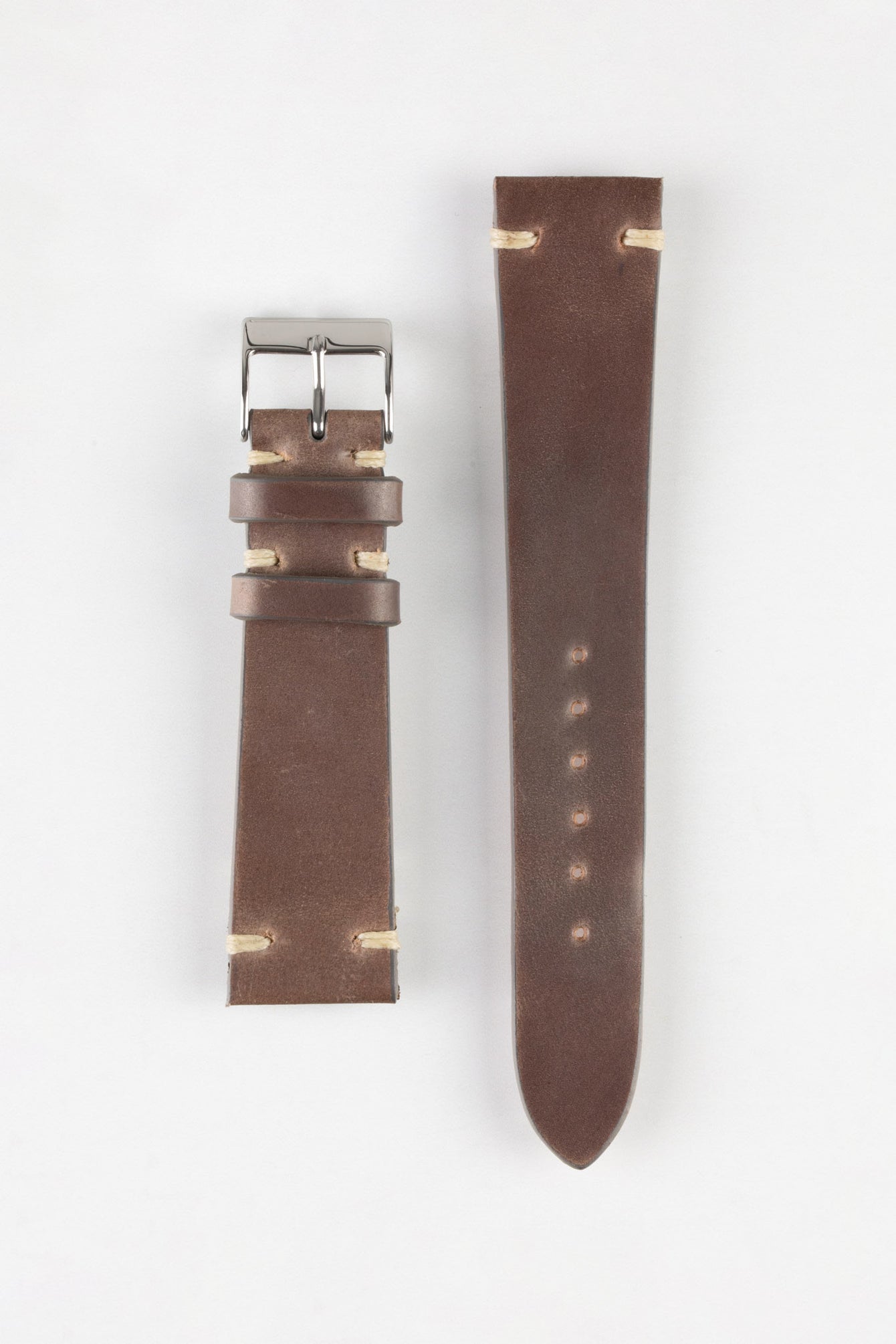 JPM Italian Shell Cordovan Watch Strap in TAUPE