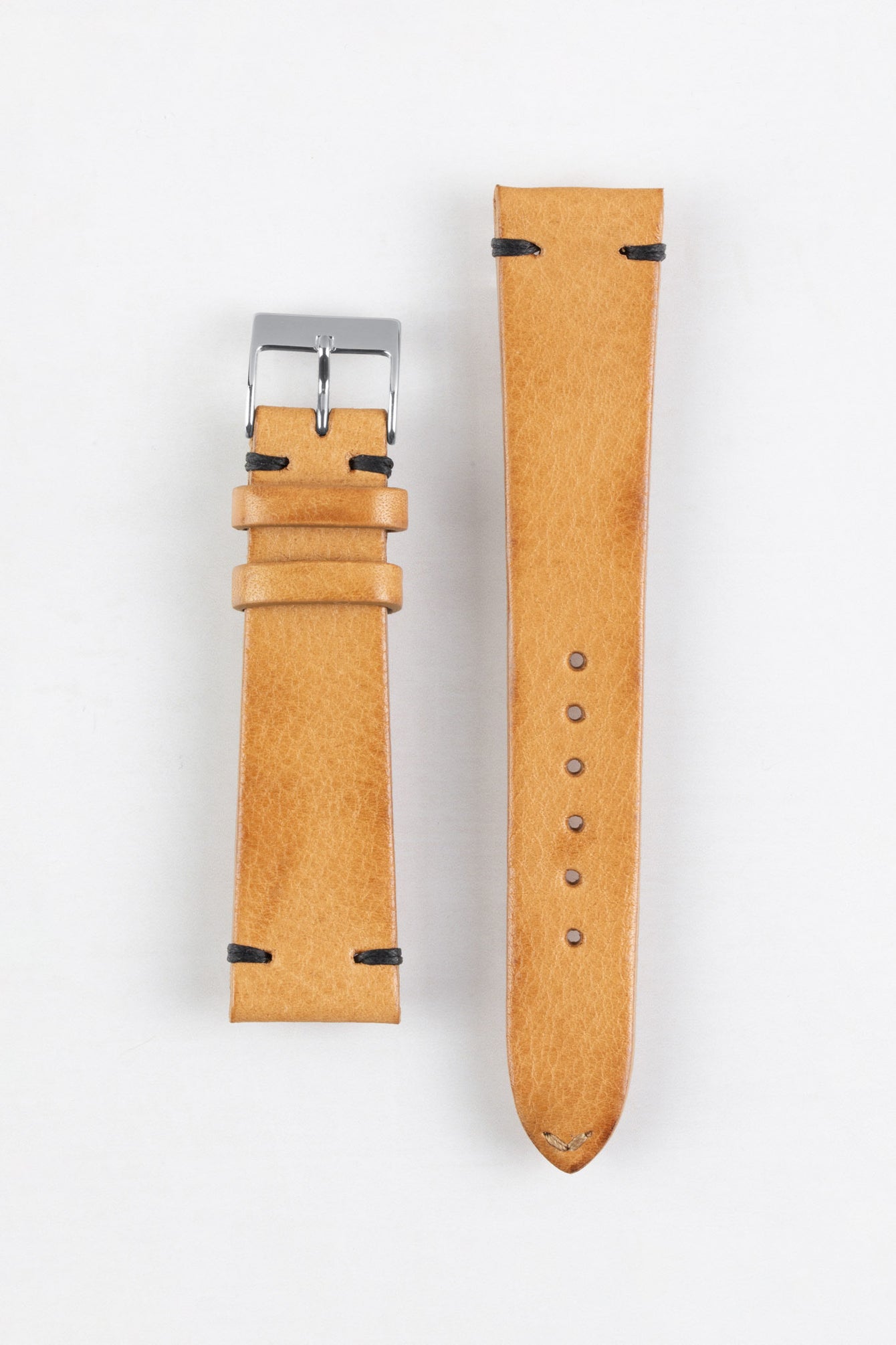 JPM NERO Vintage Leather Watch Strap in HONEY