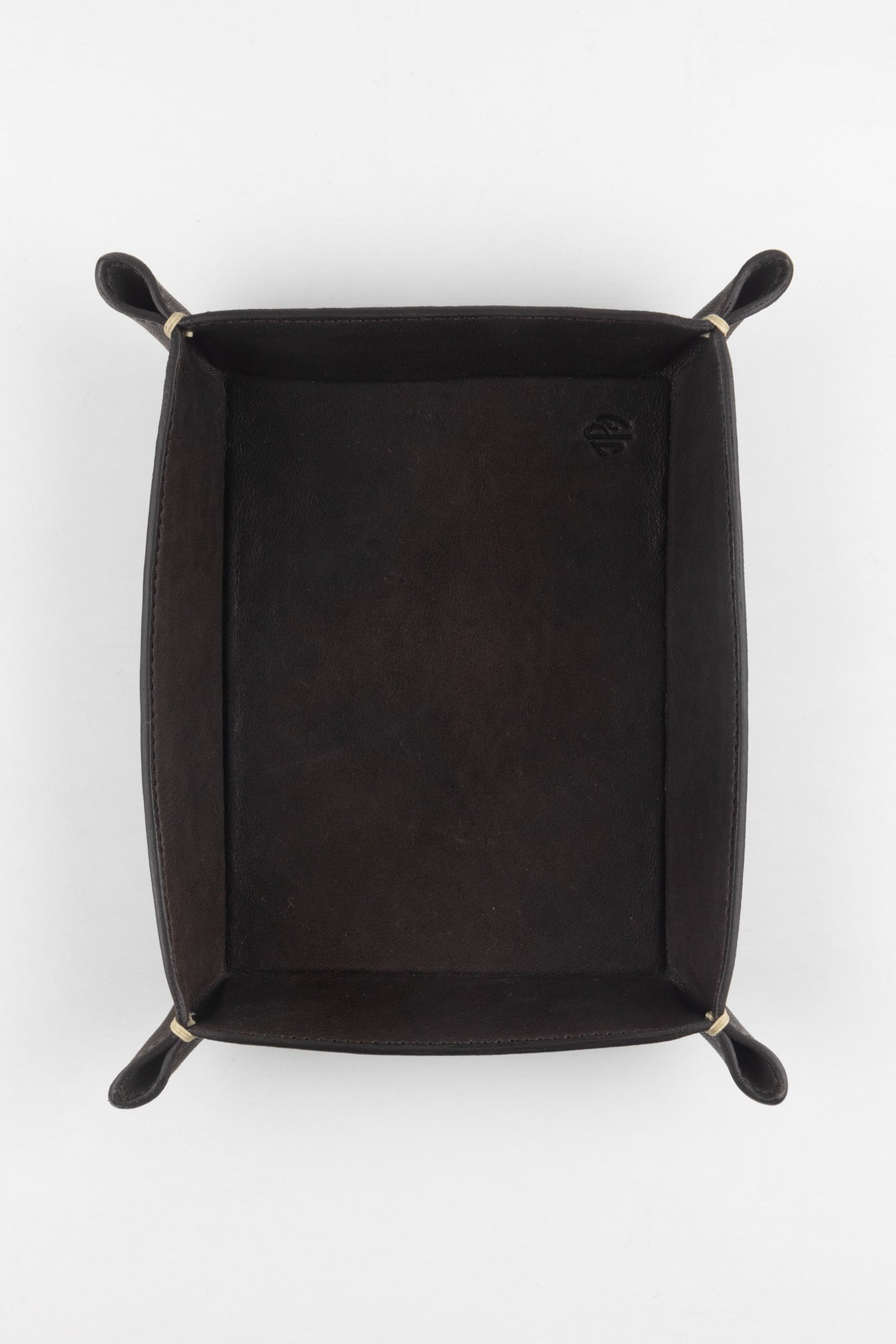 JPM Small Leather Valet Tray in BROWN