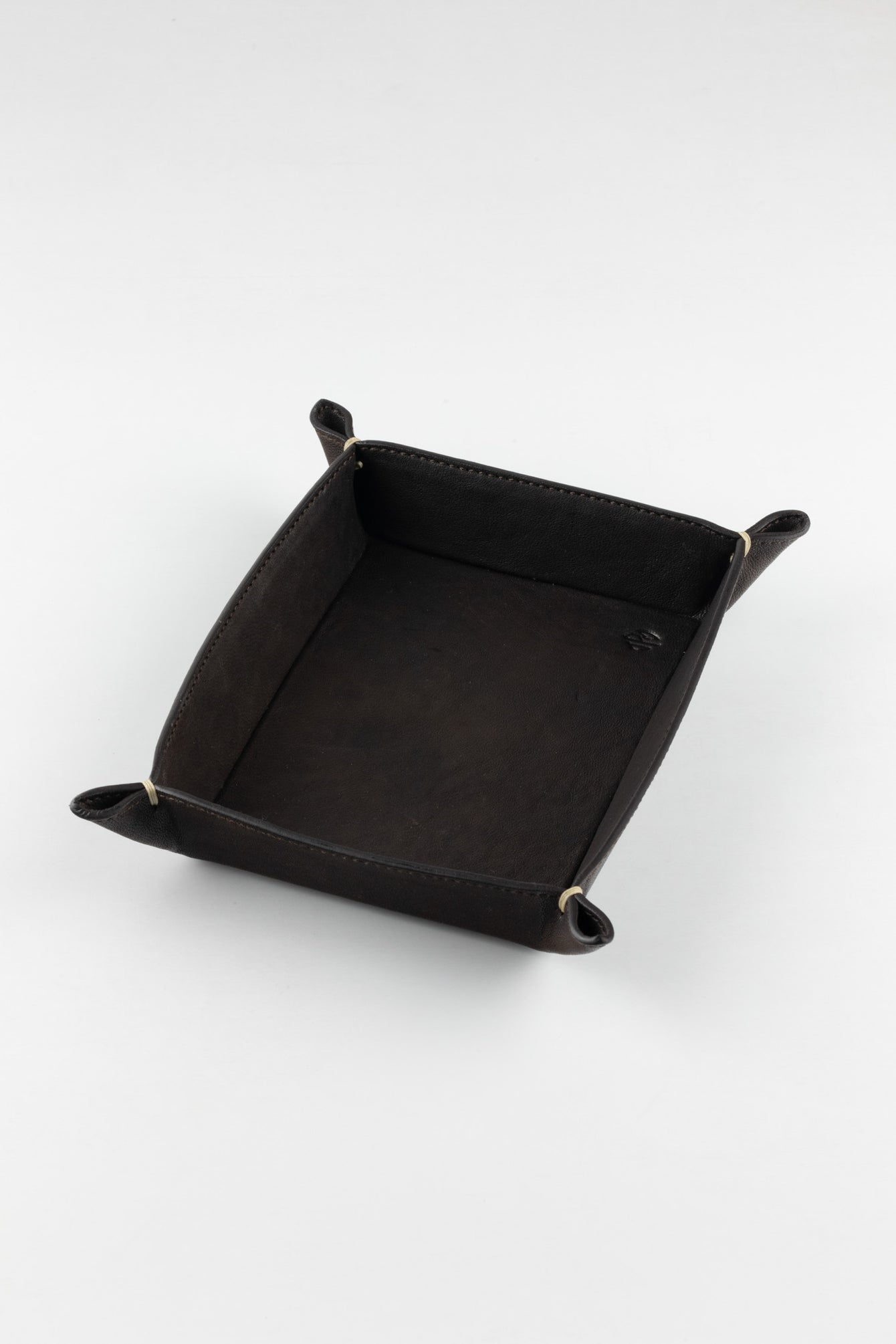 JPM Small Leather Valet Tray in BROWN