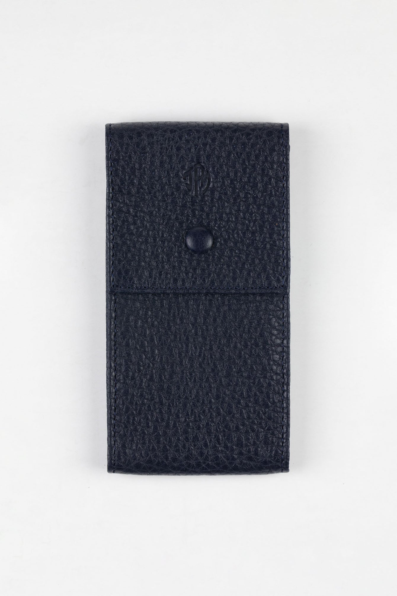 JPM Luxe Leather Watch Pouch in BLUE