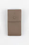 JPM Luxe Leather Watch Pouch in TAUPE