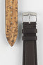 Classic Apple Fibre Watch Strap in Grained Chocolate Brown