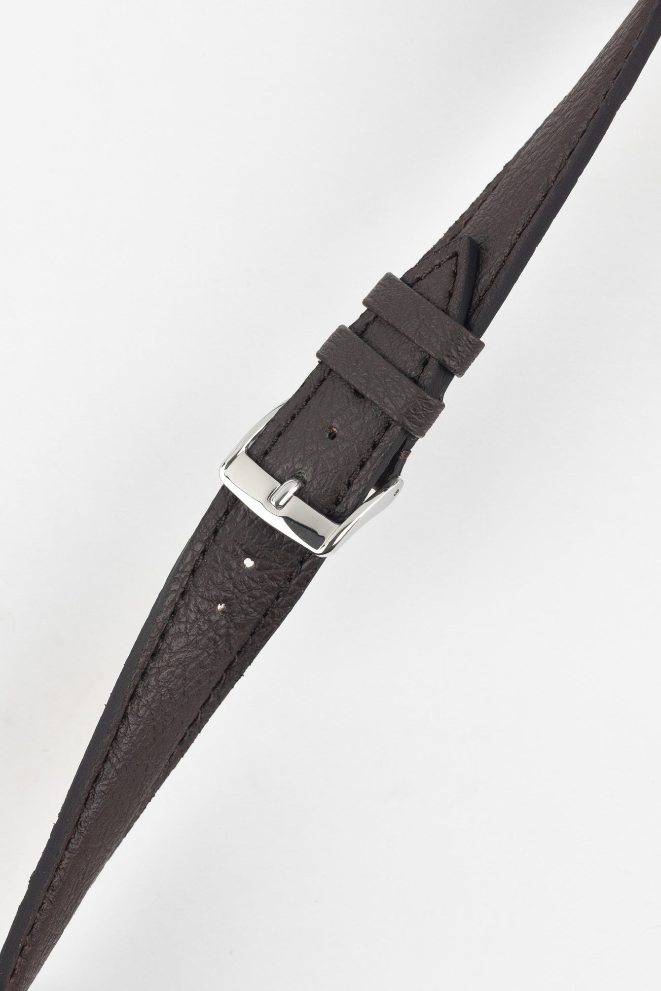 Classic Apple Fibre Watch Strap in Grained Chocolate Brown