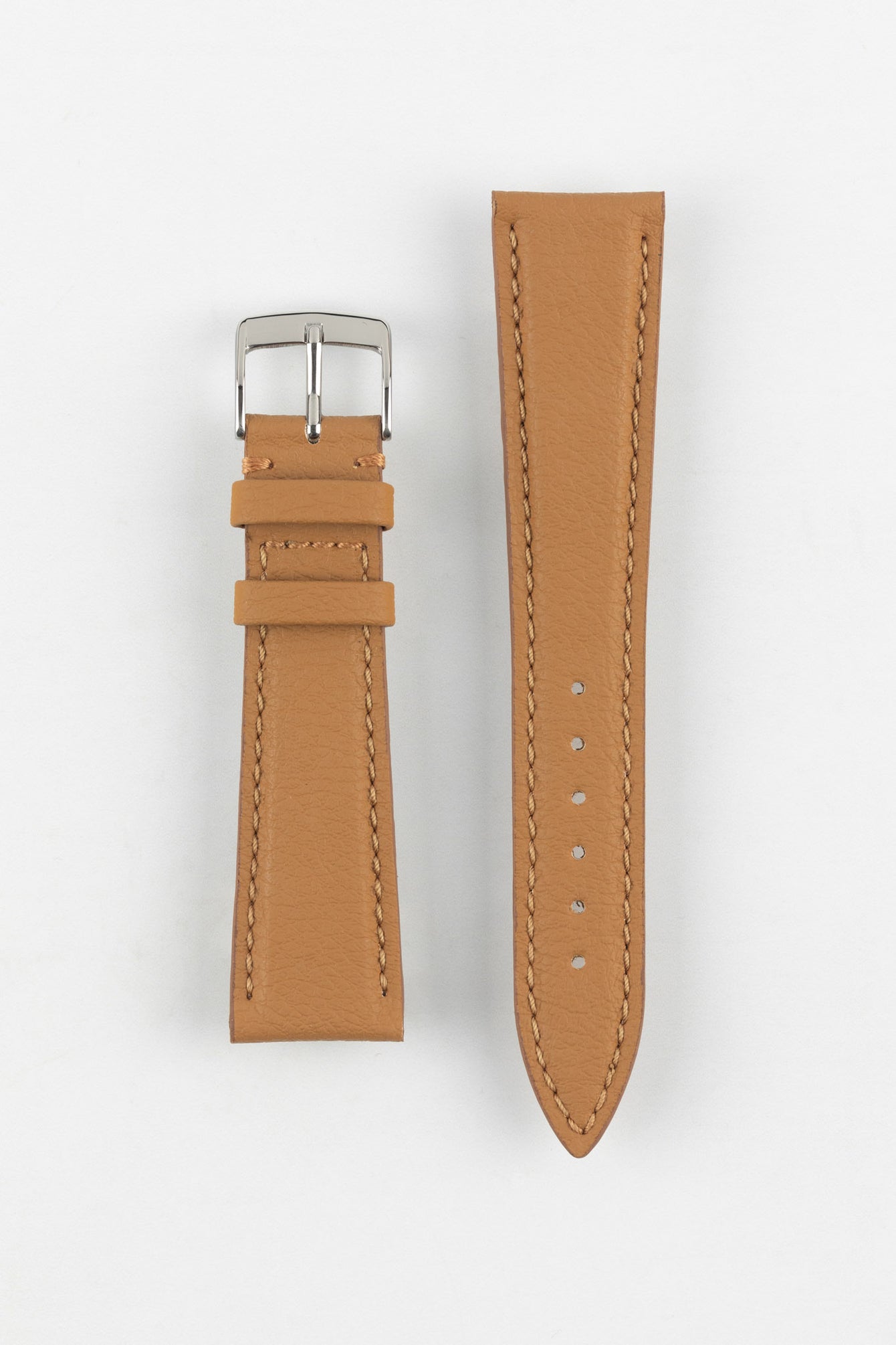 Classic Apple Fibre Watch Strap in Grained Cognac