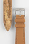 Classic Apple Fibre Watch Strap in Grained Cognac