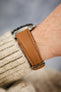 Classic Apple Fibre Watch Strap in Grained Cognac