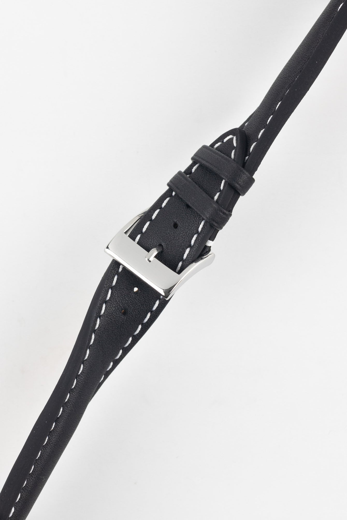 Polaris Padded Baranil Watch Strap in Black