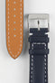 Polaris Padded Baranil Watch Strap in Navy Blue