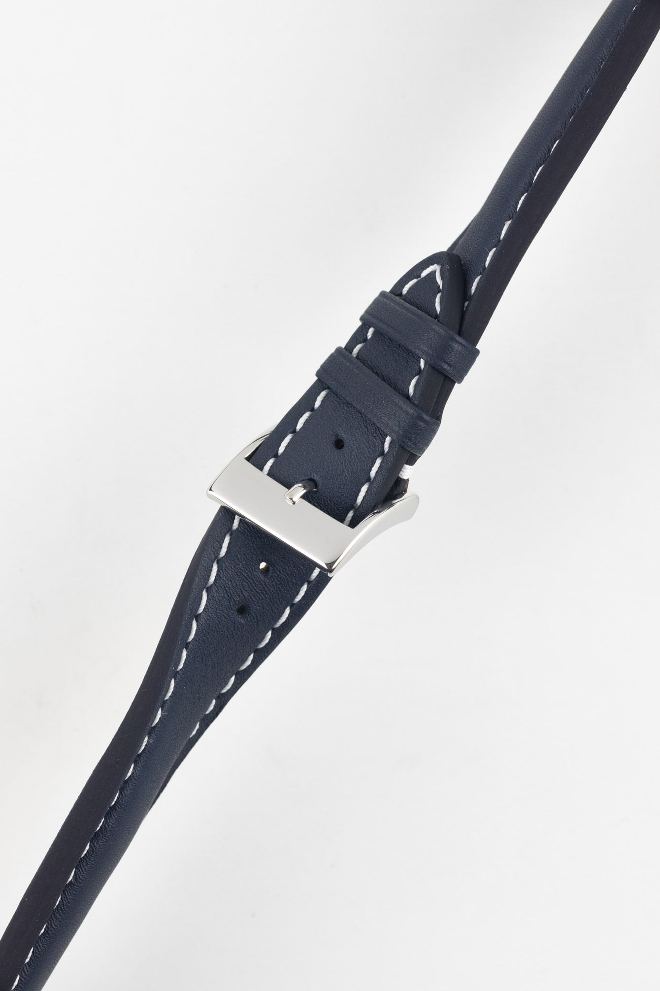 Polaris Padded Baranil Watch Strap in Navy Blue