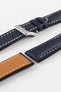 Polaris Padded Baranil Watch Strap in Navy Blue