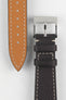 Flat Epsom Watch Strap in Chocolate Brown