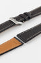 Flat Epsom Watch Strap in Chocolate Brown