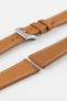 Flat Epsom Calfskin Watch Strap in Cognac