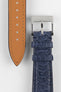 Classic Gallo Leather Watch Strap in Matte Petrol Blue