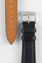 Classic Saffiano Leather Watch Strap in Black