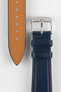 Classic Saffiano Leather Watch Strap in Marine Blue