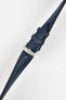 Classic Saffiano Leather Watch Strap in Marine Blue