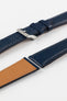 Classic Saffiano Leather Watch Strap in Marine Blue