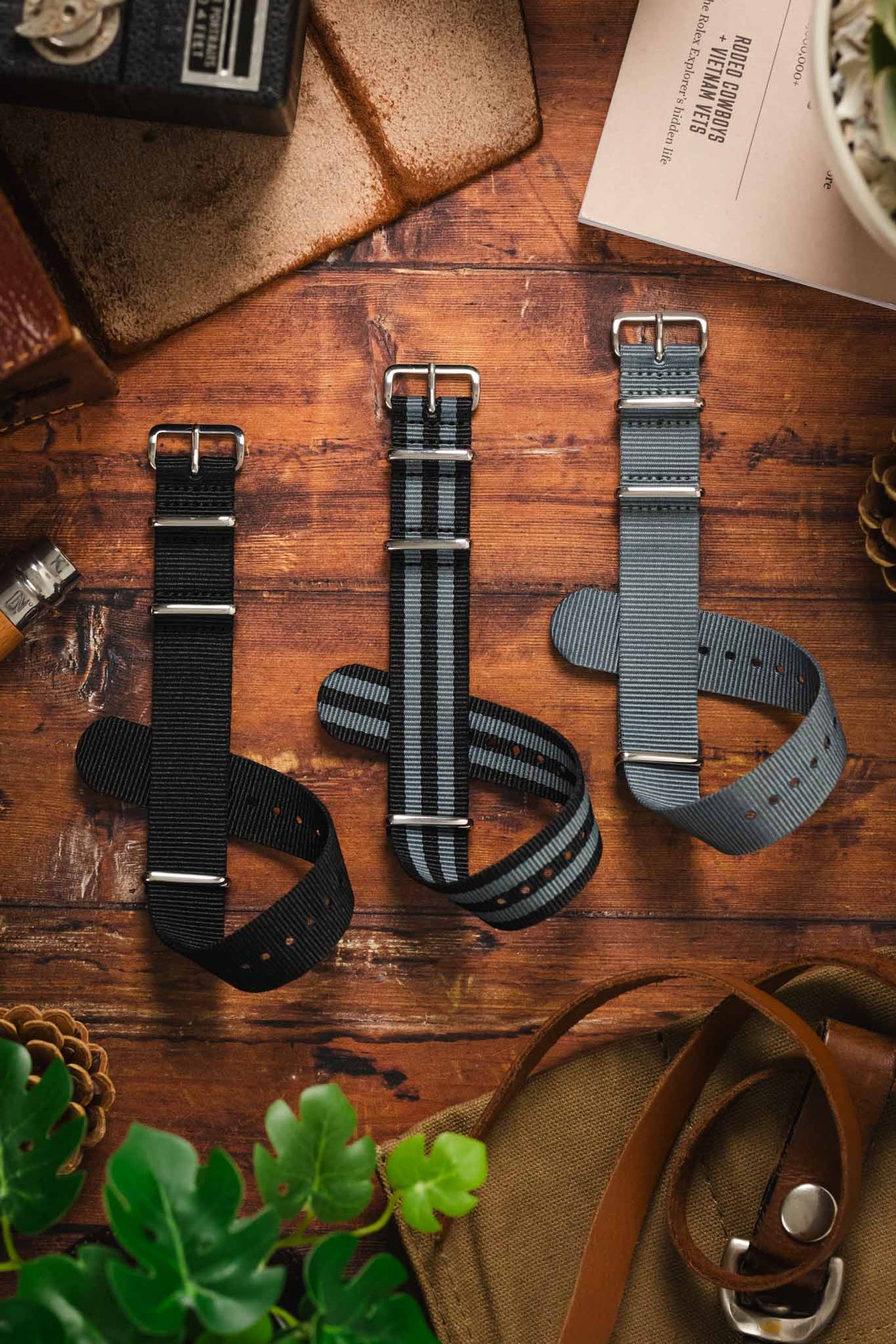 Monotone Nylon Watch Strap Bundle