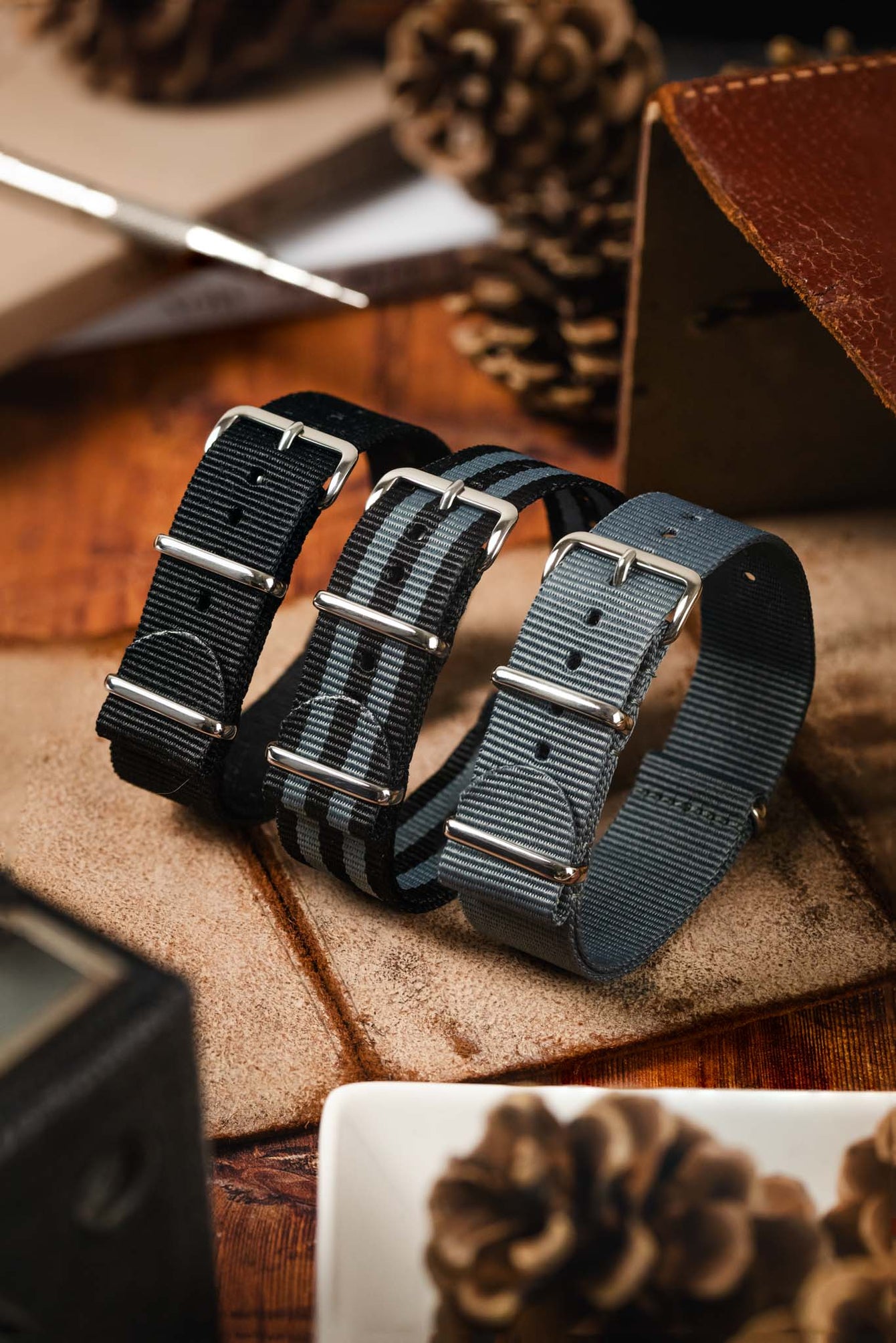 Monotone Nylon Watch Strap Bundle