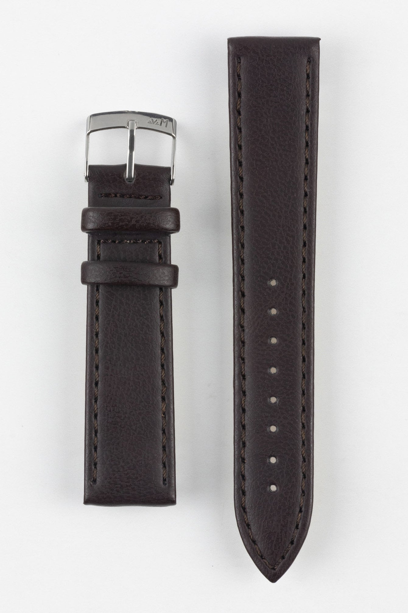 Morellato ABETE Buffalo-Embossed Vegan Leather Watch Strap in BROWN