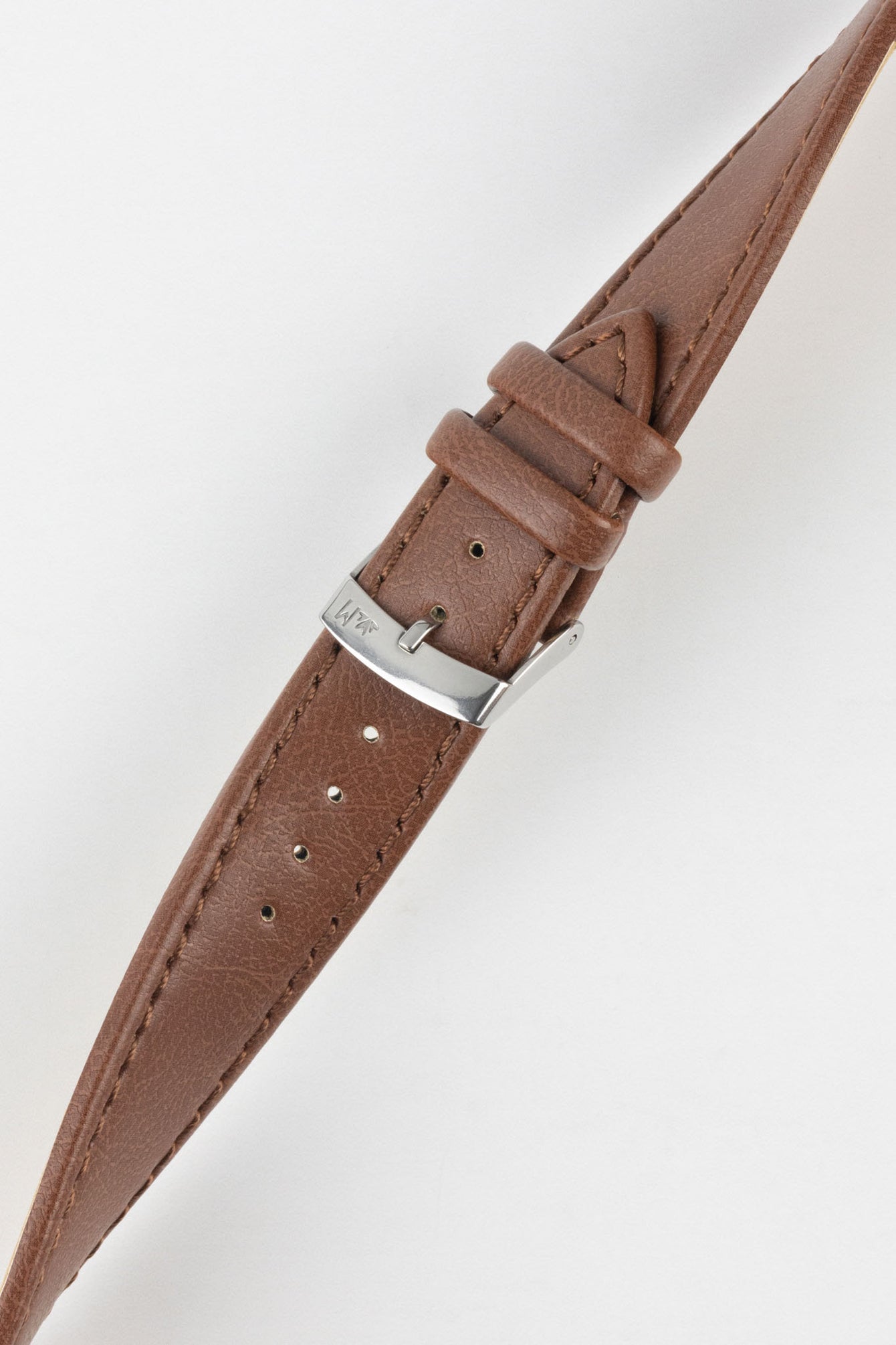 Morellato ABETE Buffalo-Embossed Vegan Leather Watch Strap in GOLD BROWN