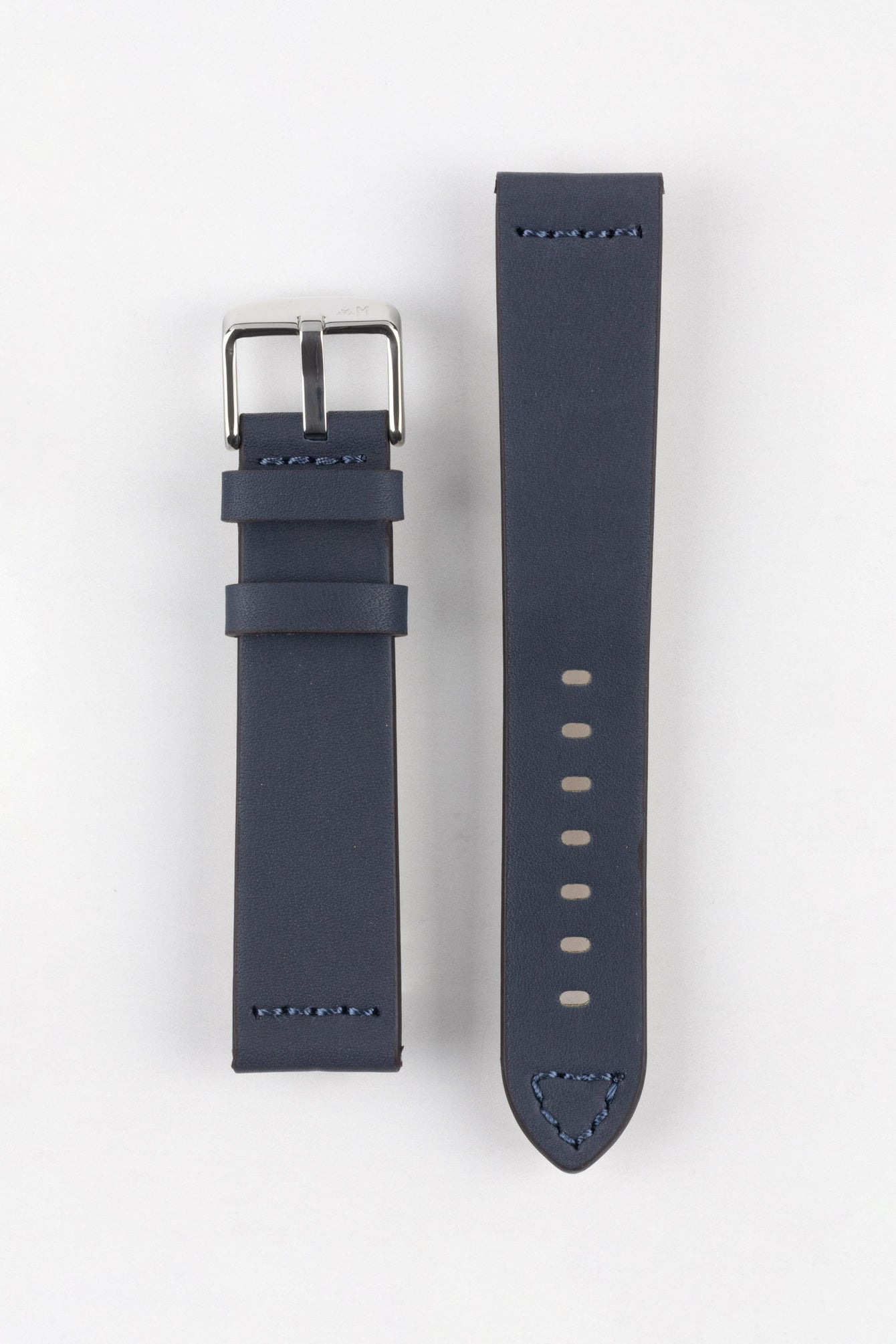 Morellato BRAMANTE Vintage Calfskin Leather Watch Strap in BLUE