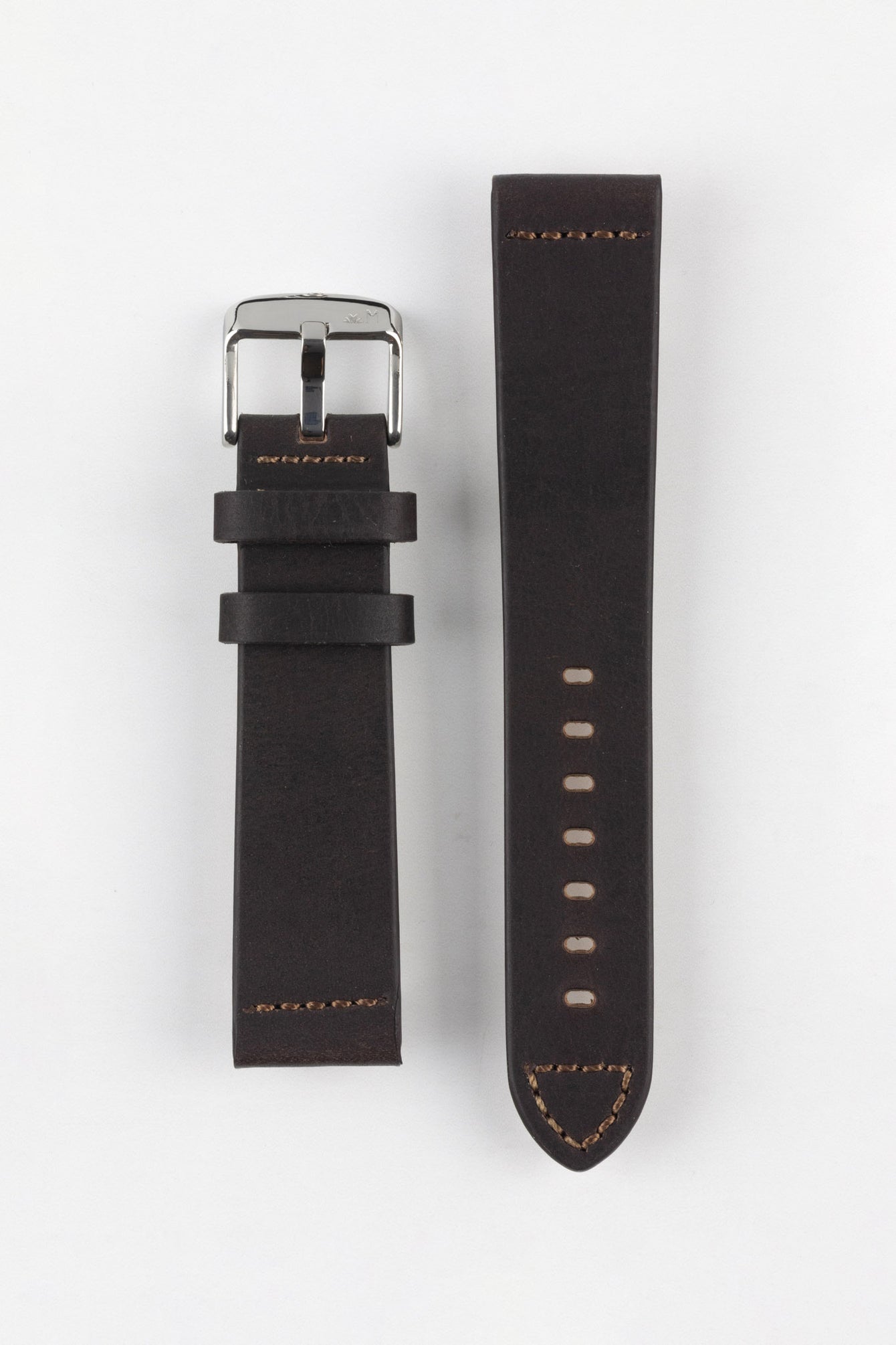 Morellato BRAMANTE Vintage Calfskin Leather Watch Strap in BROWN